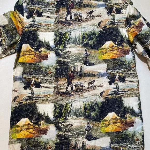 NEW Size S Mens Cremieux Long Sleeve Button Down Shirt Cotton Gamekeeper Fishing - Picture 8 of 9